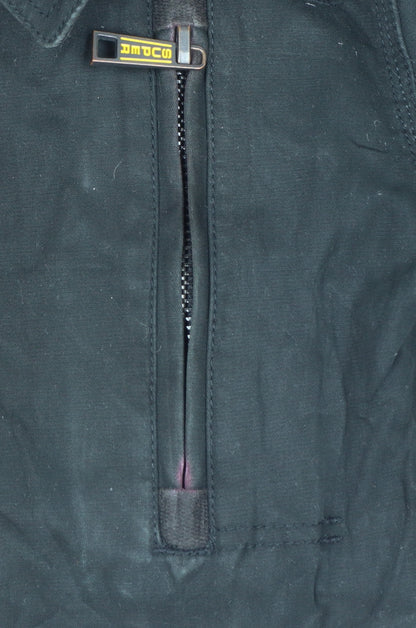 Superdry Men’s Black Medium Trench Coat Cotton Lined Jacket