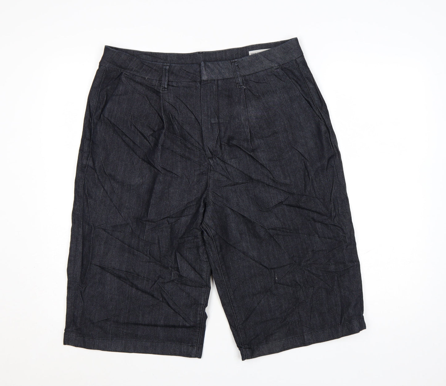 Marks and Spencer Women’s Blue Denim Bermuda Shorts Size 14