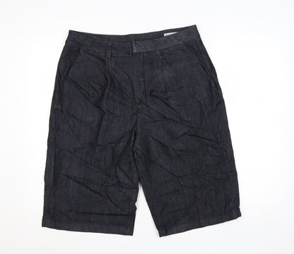 Marks and Spencer Women’s Blue Denim Bermuda Shorts Size 14