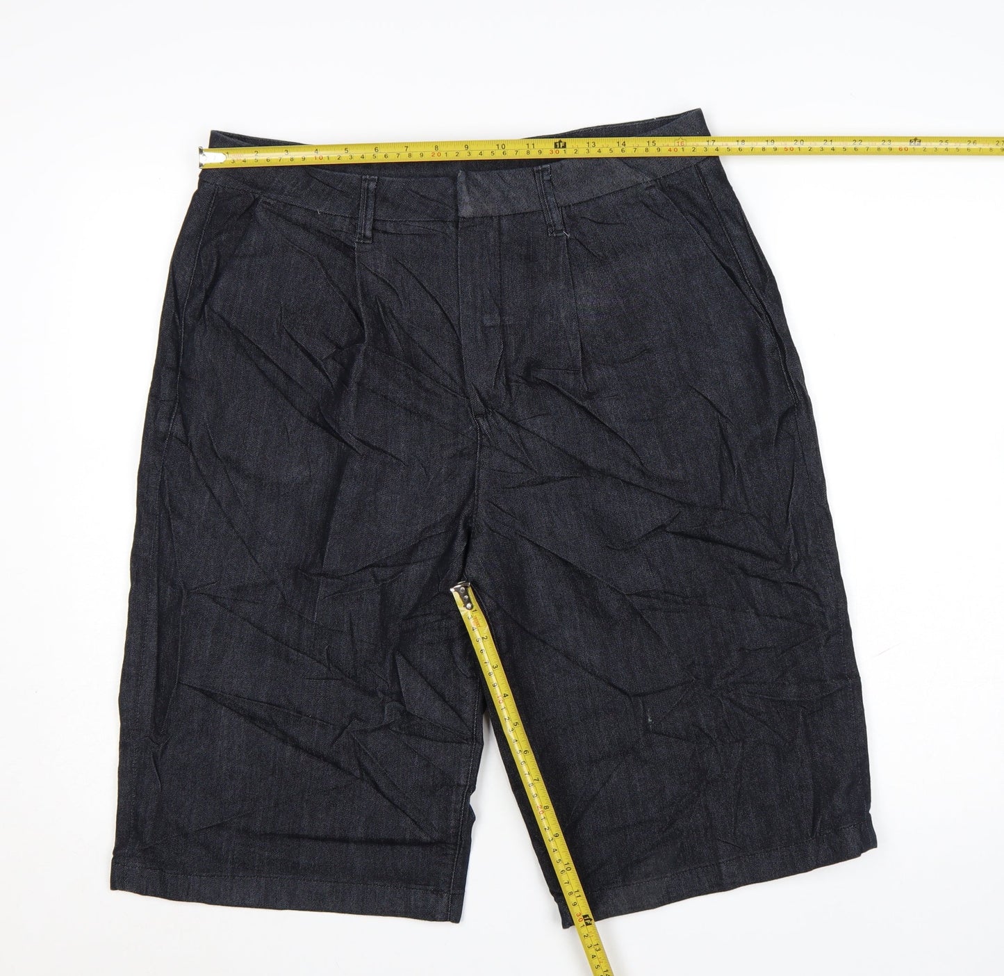 Marks and Spencer Women’s Blue Denim Bermuda Shorts Size 14