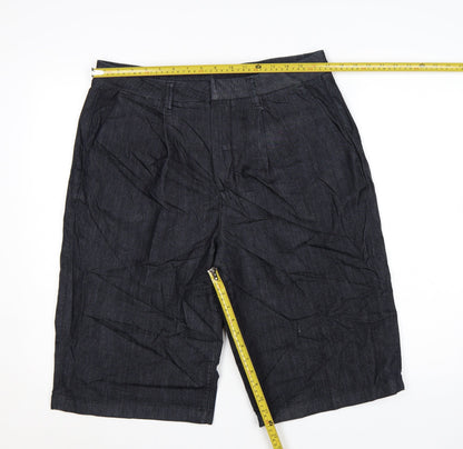 Marks and Spencer Women’s Blue Denim Bermuda Shorts Size 14
