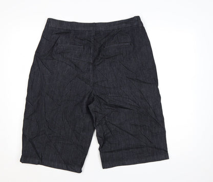 Marks and Spencer Women’s Blue Denim Bermuda Shorts Size 14