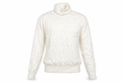 H&M Women Ivory Roll Neck Viscose Knit Jumper Size S