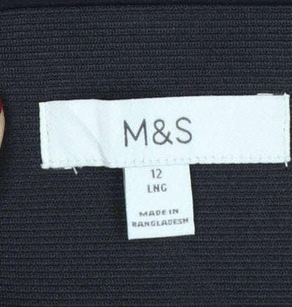 Marks and Spencer Women’s Black Size 12 Long Stretch Leggings