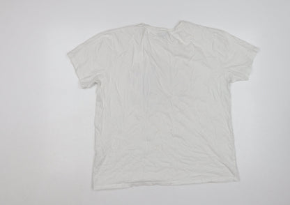 Atmosphere Womens White Guns N' Roses Band T-Shirt Size 16 Cotton