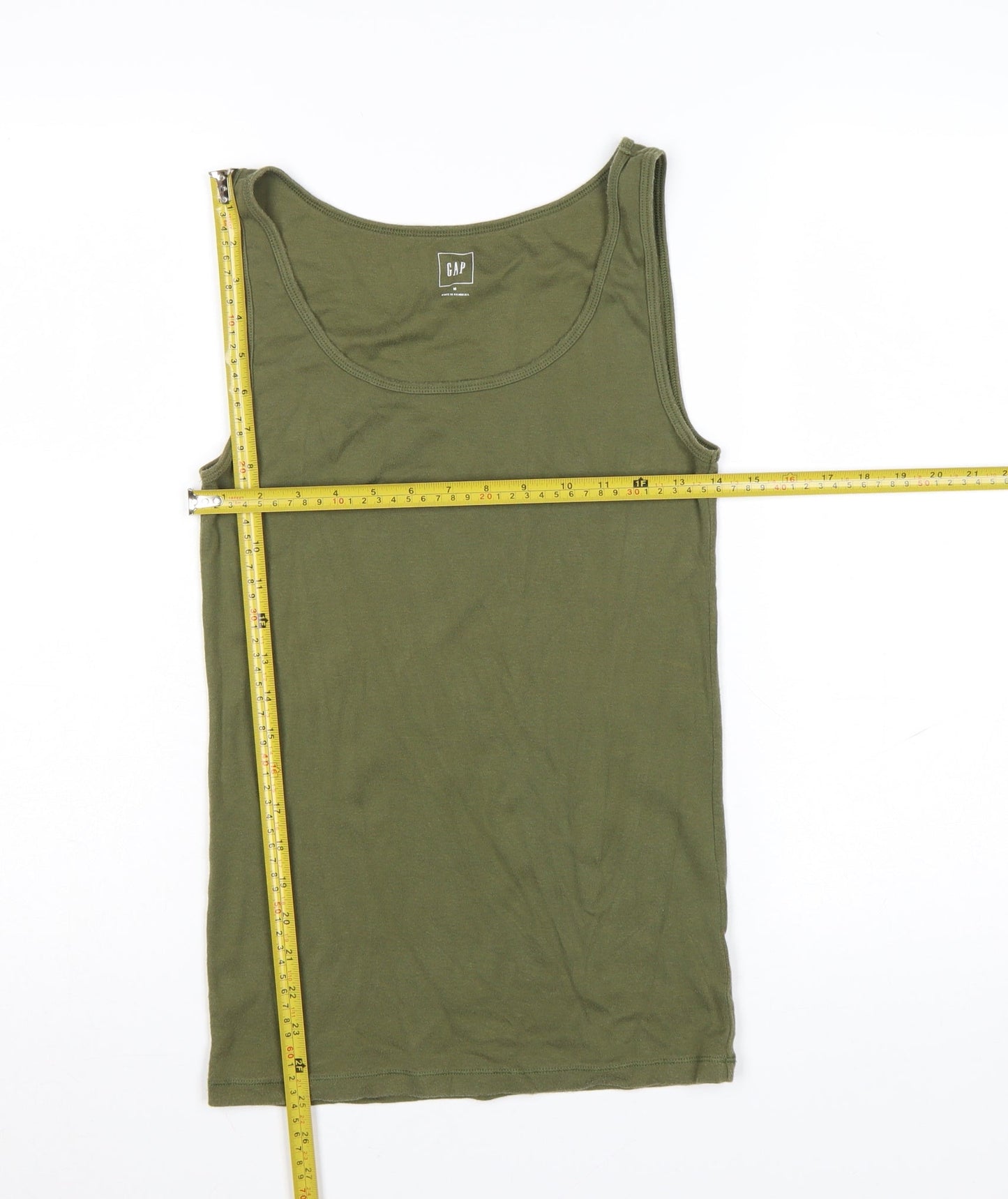 GAP Women’s Green Basic Cotton Tank Top Size M