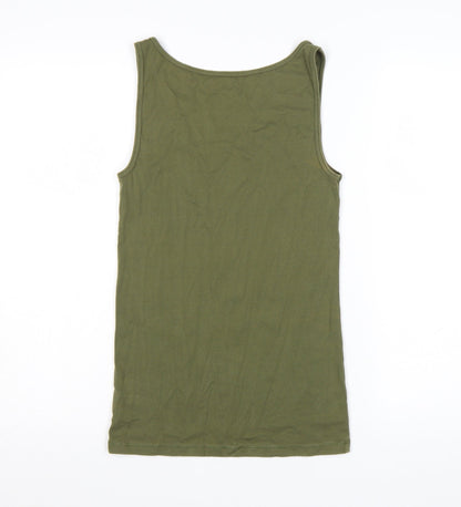 GAP Women’s Green Basic Cotton Tank Top Size M