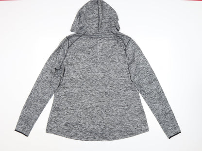 Marks and Spencer Womens Grey Marl Full Zip Hoodie Size 20