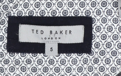 Ted Baker Men's Grey Cotton Short Sleeve Polo Shirt Size L