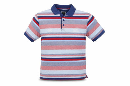 Cotton Traders Men's Multicoloured Striped Polo Shirt Size S