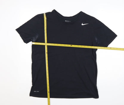 Nike Men's Black Dri-FIT Athletic Fit Crew Neck T-Shirt Size L