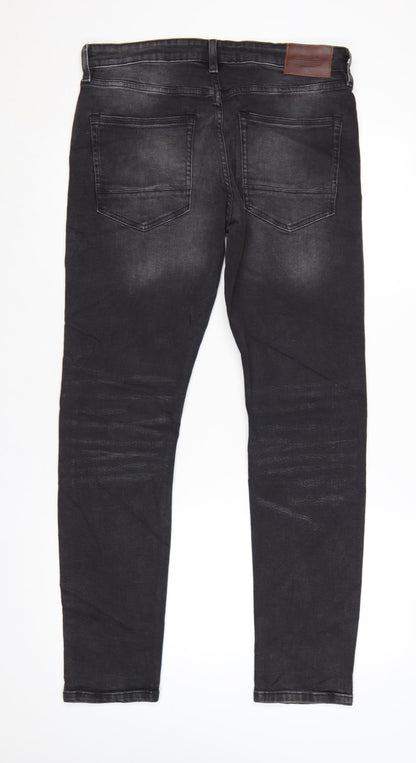 Marks and Spencer Men's Black Slim Fit Denim Jeans 32W 31L