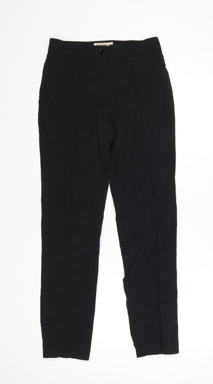 Burberry Women Black Wool Tailored Dress Pants Size 2