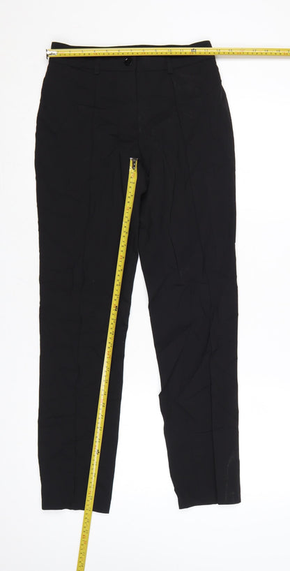 Burberry Women Black Wool Tailored Dress Pants Size 2