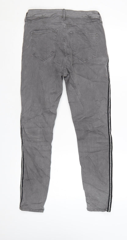 Marks and Spencer Women’s Grey Skinny Jeans Size 12 Regular Stretch Denim