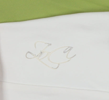 ZCA Women’s Ivory & Green 1/2 Zip Pullover Hoodie XL Polyamide Blend