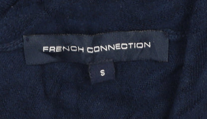 French Connection Women Blue V-Neck Pullover Jumper Size S