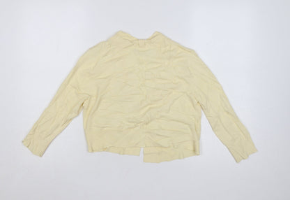 Laura Ashley Women’s Yellow V-Neck Cardigan Size 10
