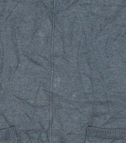 Fat Face Women Blue Roll Neck Long Sleeve Tunic Jumper Size 12