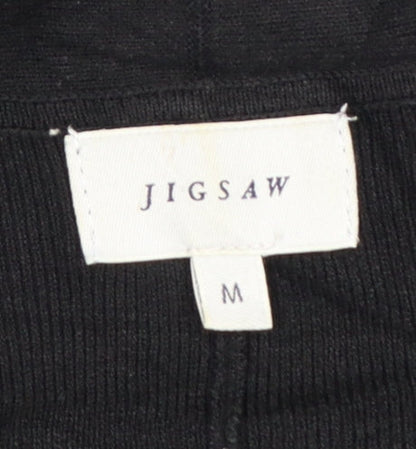 Jigsaw Women's Black Medium Bodycon Knit V-Neck Dress