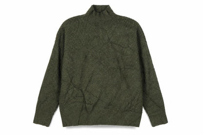 Next Women’s Green Mock Neck Ribbed Knit Jumper S