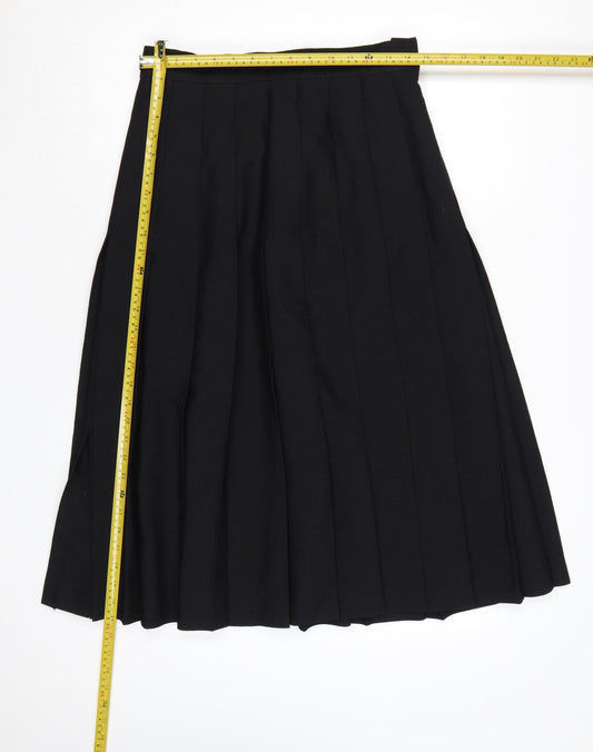 Marks and Spencer Women’s Black Pleated Long Skirt Size 14
