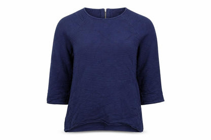 Autograph Women’s Blue 3/4 Sleeve Crew Neck Pullover Jumper Size 8