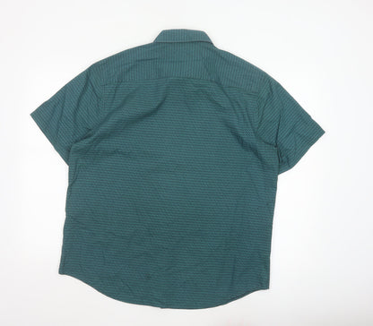 Original Penguin by Munsingwear Men’s Green Short Sleeve Slim Fit Shirt XL