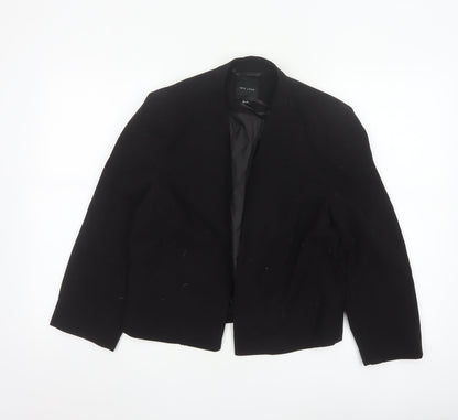 New Look Women's Black Suit Jacket Size 14 Classic Fit Blazer