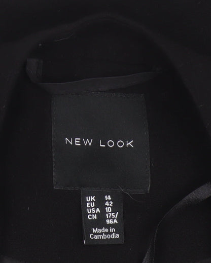 New Look Women's Black Suit Jacket Size 14 Classic Fit Blazer