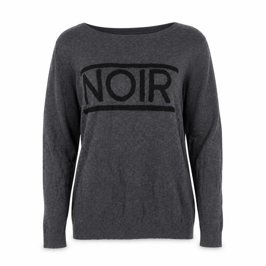 Warehouse Womens Grey NOIR Cotton Pullover Jumper Size 12