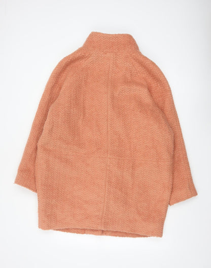 Marks and Spencer Women’s Orange Wool Blend Mid-Length Coat Size 16