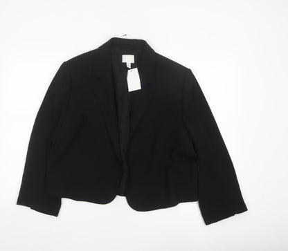 H&M Women’s Black XL Regular Fit Tailored Blazer