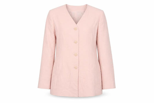 Viyella Petite Pink Blazer Womens UK 12 Classic Tailored Jacket