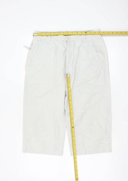 Marks and Spencer Men’s White Chino Shorts 32in M Casual Cotton