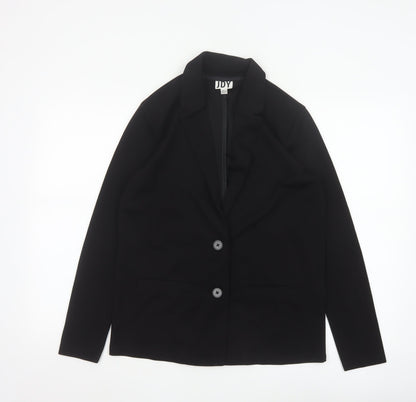 JDY Women's Black Small Classic Two-Button Blazer Jacket