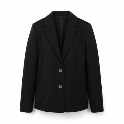 JDY Women's Black Small Classic Two-Button Blazer Jacket