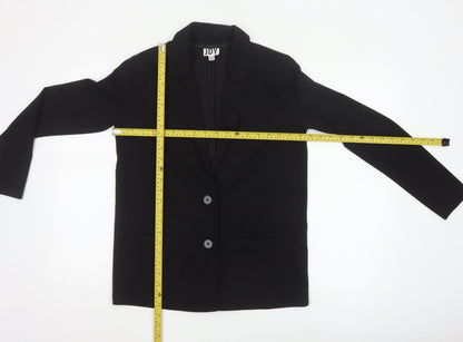 JDY Women's Black Small Classic Two-Button Blazer Jacket
