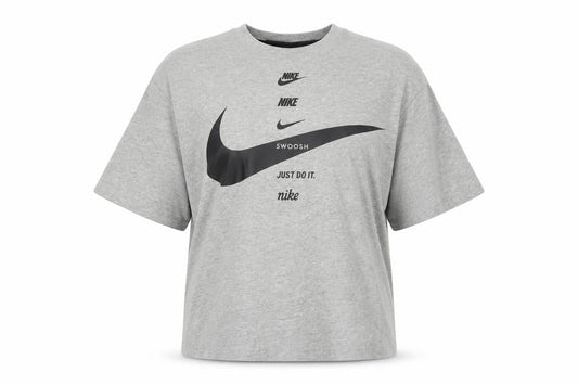 Nike Women’s Grey XS Relaxed Fit Cotton Sports T-Shirt