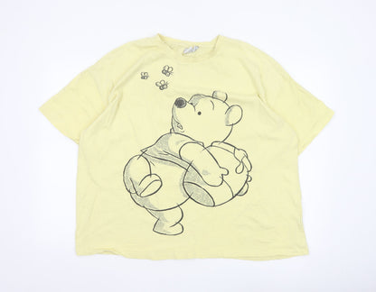 Primark Disney Winnie the Pooh Women’s Yellow XL Relaxed Fit T-Shirt