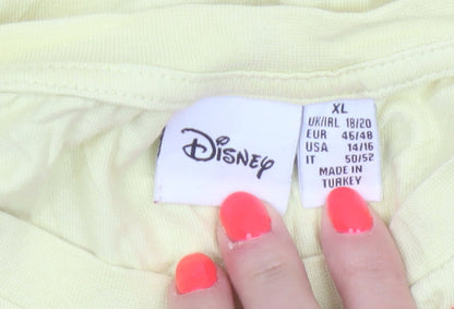Primark Disney Winnie the Pooh Women’s Yellow XL Relaxed Fit T-Shirt