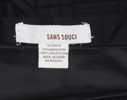 Sans Souci Women's Black Geometric Pencil Skirt Size S