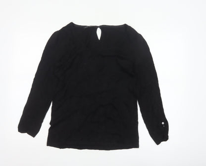 Laura Ashley Women's Black Viscose Knit Pullover Jumper UK 12