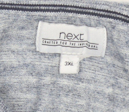 Next Men Blue 3XL Short Sleeve Polo Shirt Cotton Blend Classic Fit