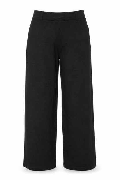 Marks and Spencer Per Una Black Wide-Leg Womens Trousers Size 12