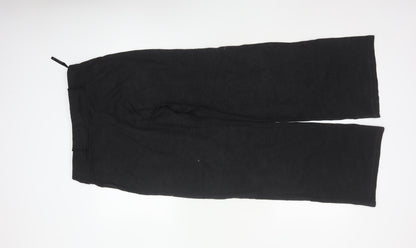 Marks and Spencer Per Una Black Wide-Leg Womens Trousers Size 12