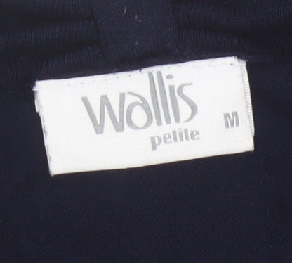 Wallis Petite Women's Blue Open Knit Cardigan Size M