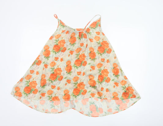 Miss Selfridge Women’s Multicoloured Floral Chiffon Camisole Top Size 12