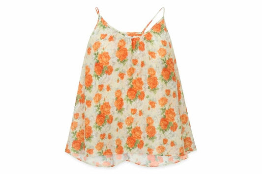 Miss Selfridge Women’s Multicoloured Floral Chiffon Camisole Top Size 12