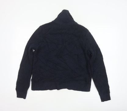 Marks and Spencer Women's Black Collared Knit Cardigan M